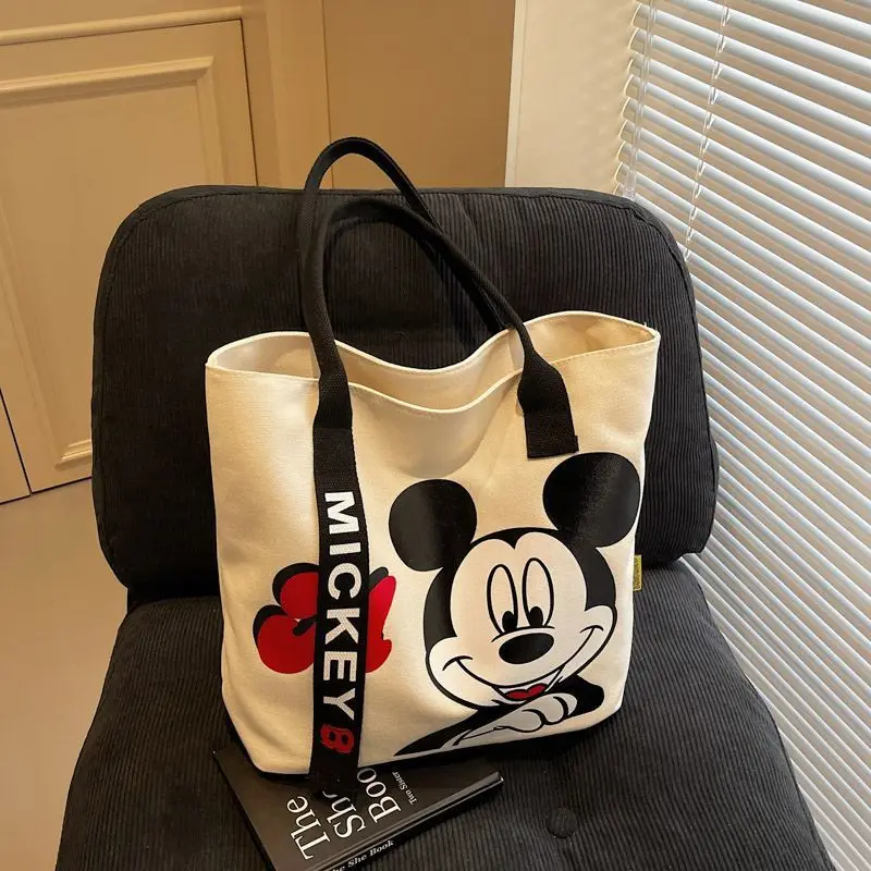 

Disney Women New Shoulder Bag Shopping Bag student Mickey Mouse Cartoon minnie Canvas handbag