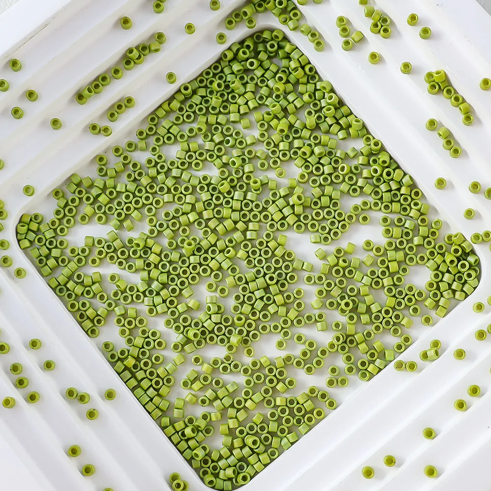 Sandgestrahlte Glasperlen der Serie 1,6 mm, Miyuki Delica, 10 g, Schmuckherstellungskomponenten, japanischer Import, geeignet für verschiedene Anwendungen – Detail 14