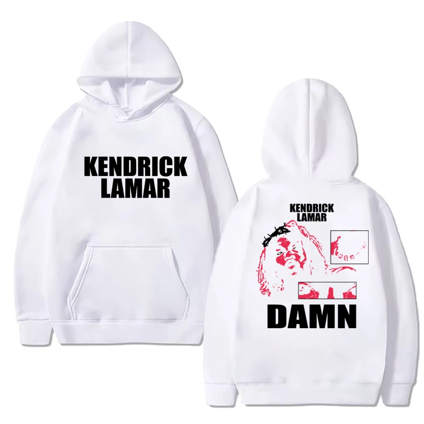 Rapper Kendrick Lamar DAMN vintage hip hop streetwear Men women Casual Fleece Hoodies Autumn Winter Unisex Sweatshirt pullovers
