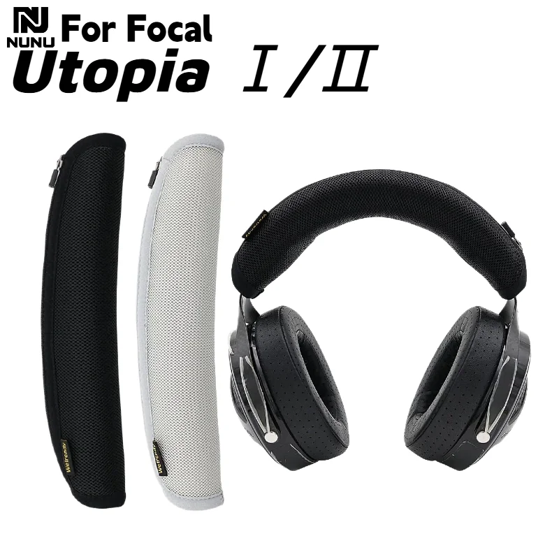 

NUNU Comfortable Zipper head beam protective cover For Focal Utopia I/II Headphones Head Beam Sleeve Cover