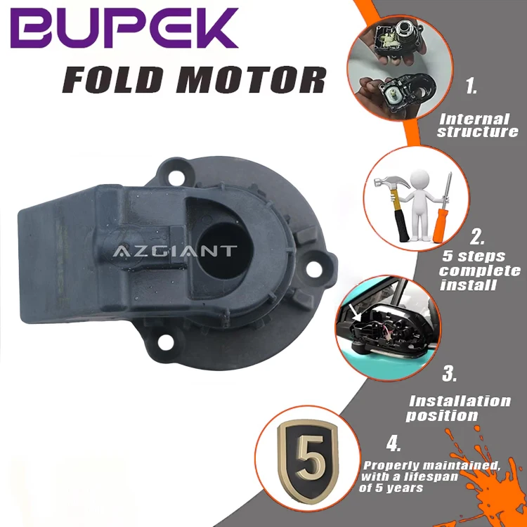 BUPEK Exterior Rearview Power Mirror Folding Actuator motor For Hummer H2 Land Rover Range Rover L322 Sport L320  CarMirror tool