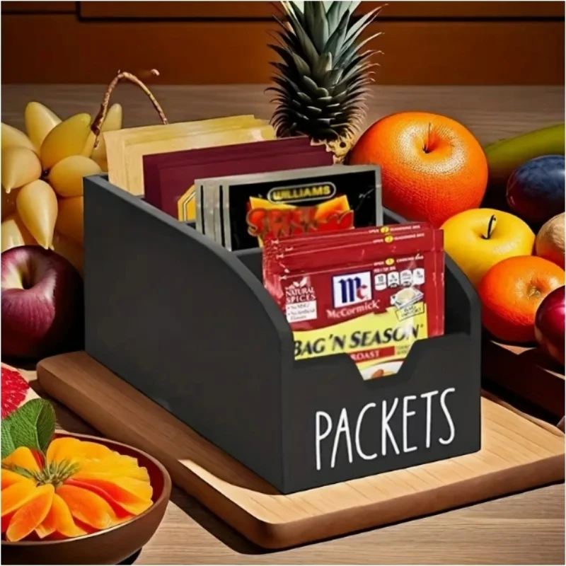 

1PC Packet Organizer Pantry Packet Holder Storage Bins Snack Bin Pantry Organization And Storage For Countertop Seasoning Packet