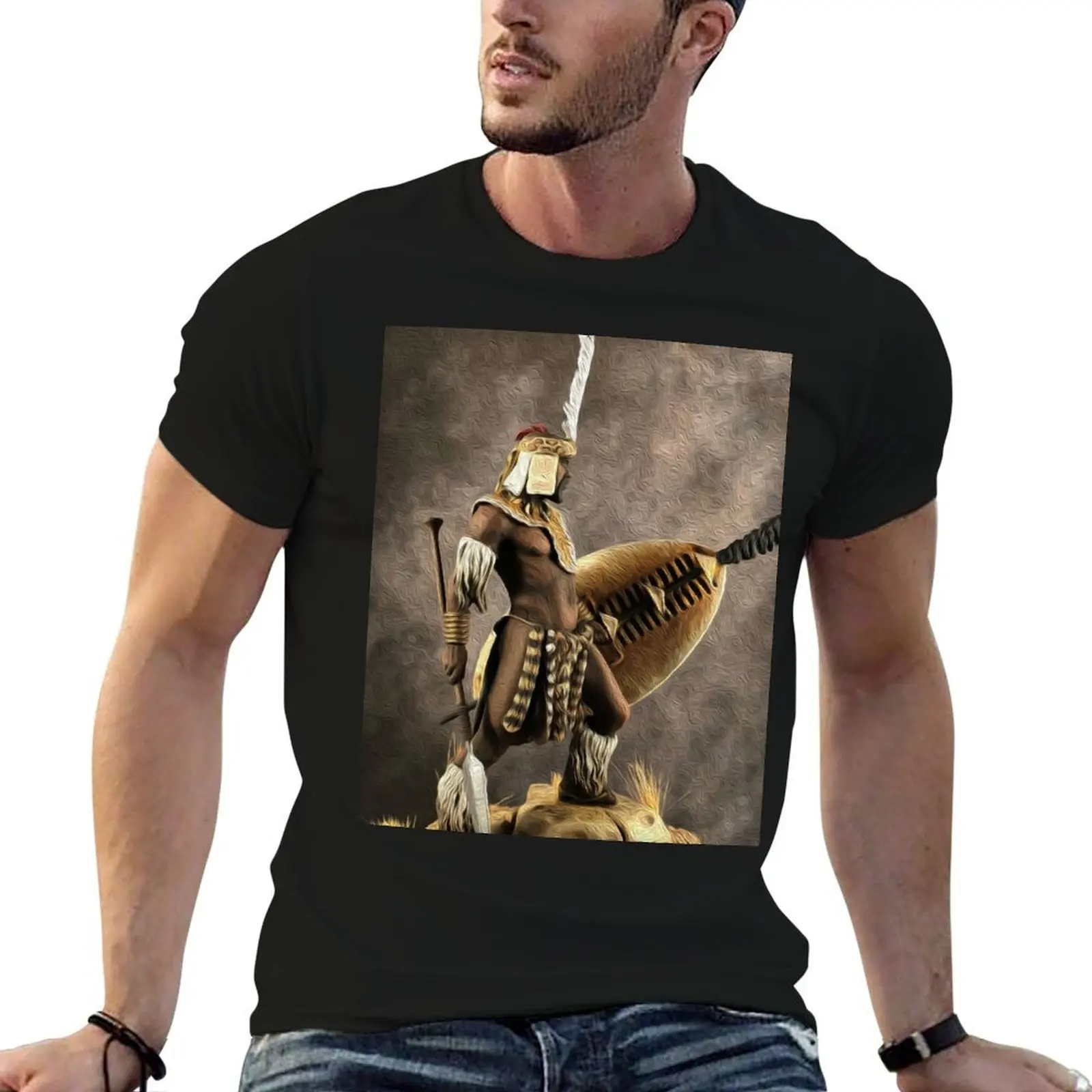

ZULU KING SHAKA ZULU T-Shirt t shirts for man slim fit t shirt for man t shirts for man graphic tees T-shirt