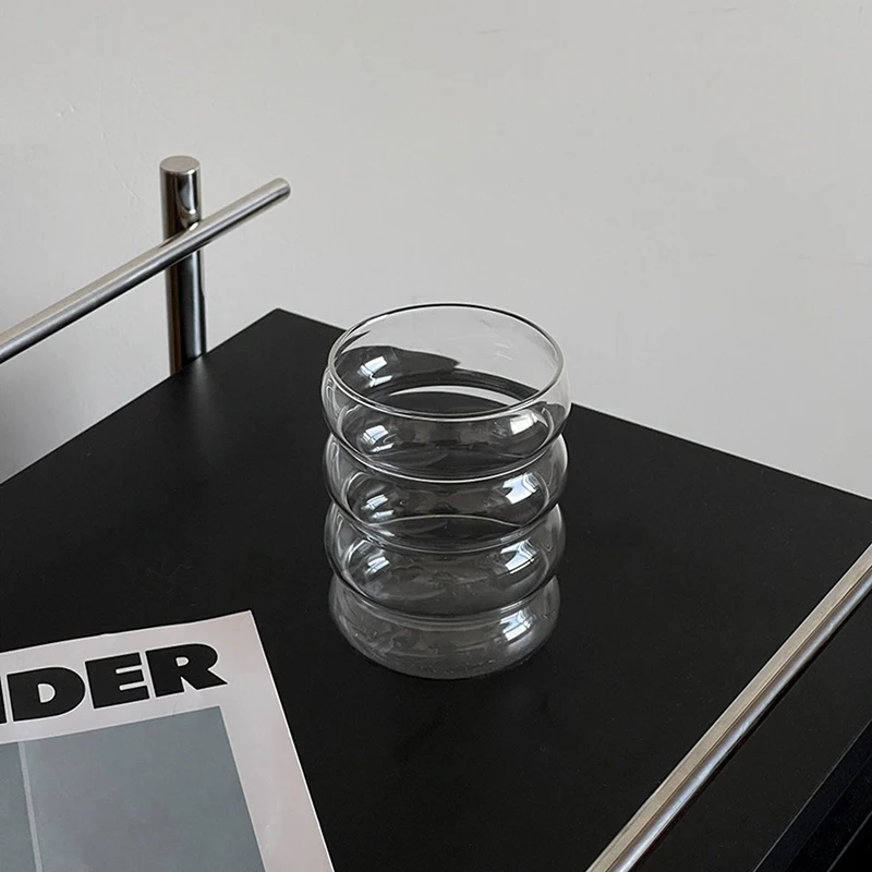 Makeup Brush Holder For Desk Ins Style Household Clear Glass Donut Shape 2026 New Creative Bathroom Vanity Storage Tube