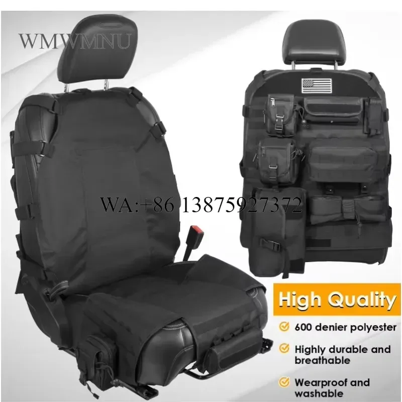 Wmwmnu for HW 4x4 Offroad Front Seat Cover Case Organizer Storage Holder Pockets for Wrangler JL 2018+