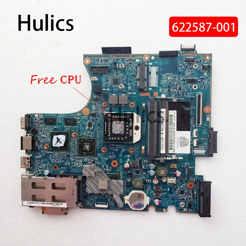 

Hulics Used For HP 4525S Laptop Motherboard 622587-001 With Heatsink Instead 48.4GJ01.011 Tested Working Free CPU