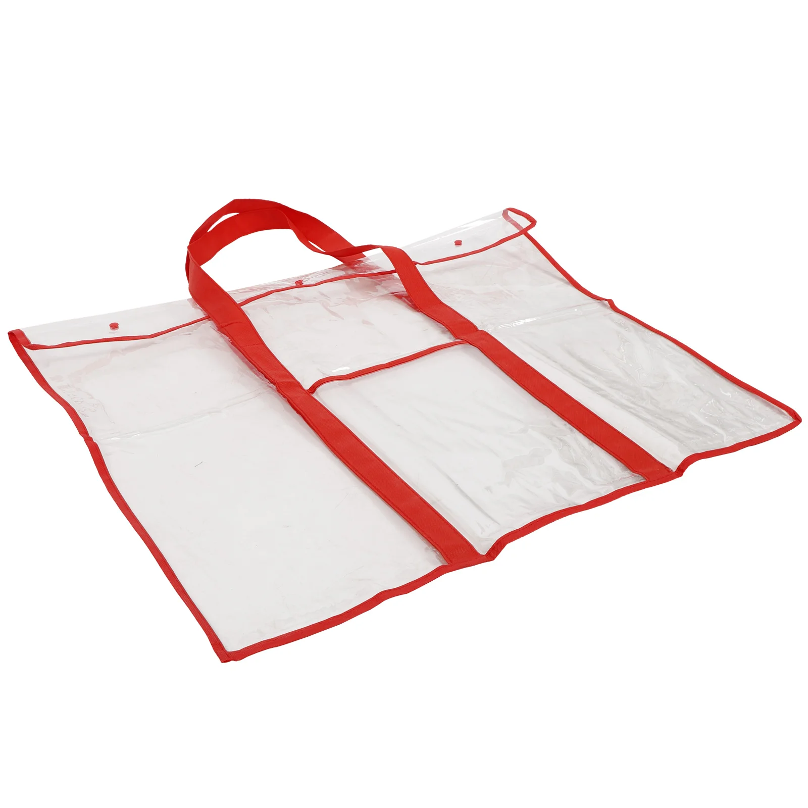 واسعة شفافة لوحة الرسم الناقل البلاستيك اللوحة حقيبة المفاجئة زر المنظم للوازم الفنية أداة الرسم المحمولة