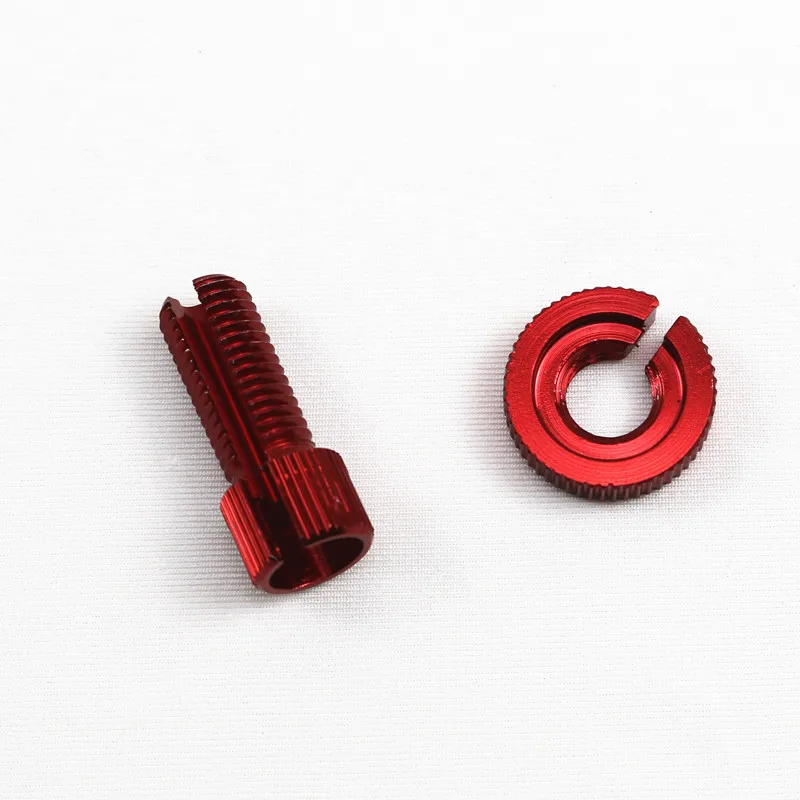 Red Motorbike Motorcycle M10 Clutch Lever Cable Adjuster Kit Bolt Lock Nut GSXR