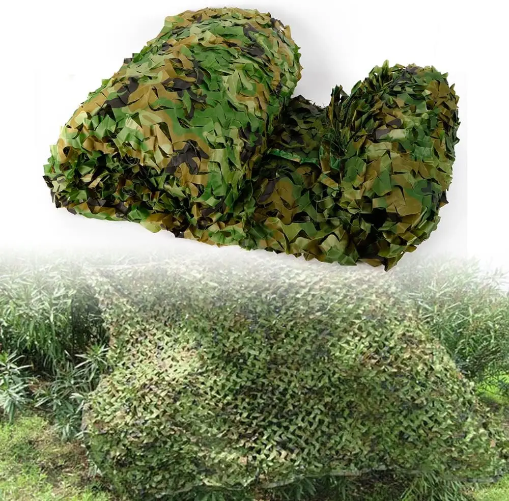 6M*8M  Double Layered Edging Jungle Camouflage Net 48 Square Meters