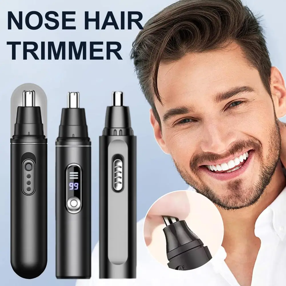 2026 Upgrade Portable Mini Nose Hair Trimmer, Electric Facial Hair Removal Device For Men & Women, Painless & Safe Shaver ﻿