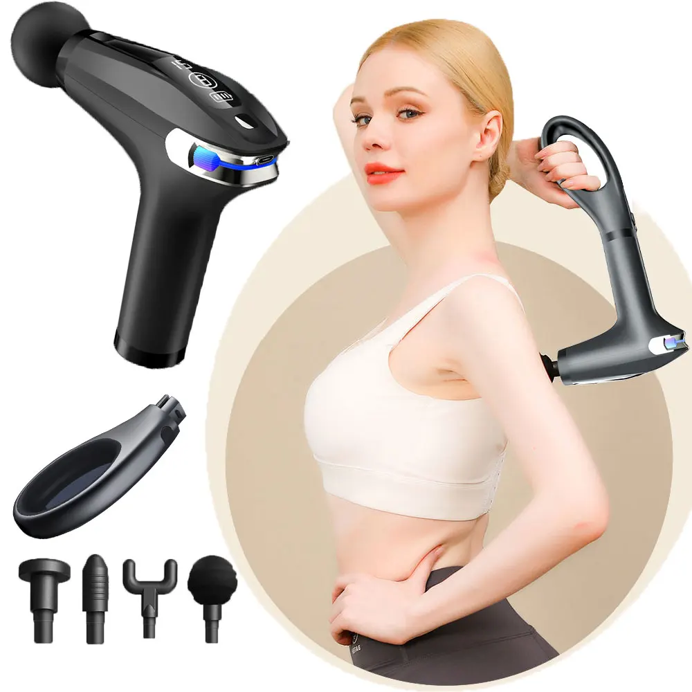 

Fascia Gun Muscle Massage gun Deep Tissue Muscle Handheld lengthen Fascia gun massage Full Body Back and Neck Pain Relief