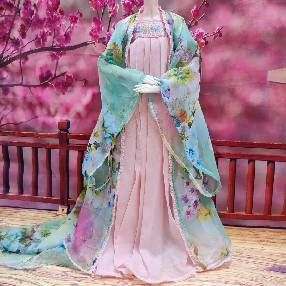 Poppenkleertjes voor 60 cm Bjd-pop Hanfu oude stijl kostuum prinses meisje speelgoed aankleden speelhuis 1/3 popaccessoires, geen pop