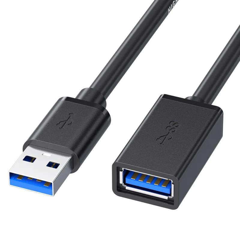 Cable de extensión USB 0,5 para ordenador portátil, Cable de datos de 3/5/1/2/3,0 M para TV, SSD, USB 3 0, conector macho a hembra para impresora de cámara de ordenador