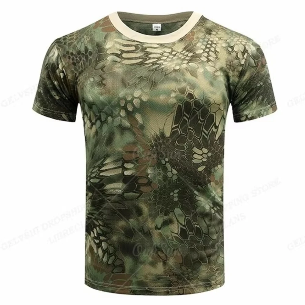 Camouflage 3D Print T-shirt Men Fashion Short Sleeve Tshirt Outdoors Tshirt Oversize Tops Tees Camo T Shirt Male Clo