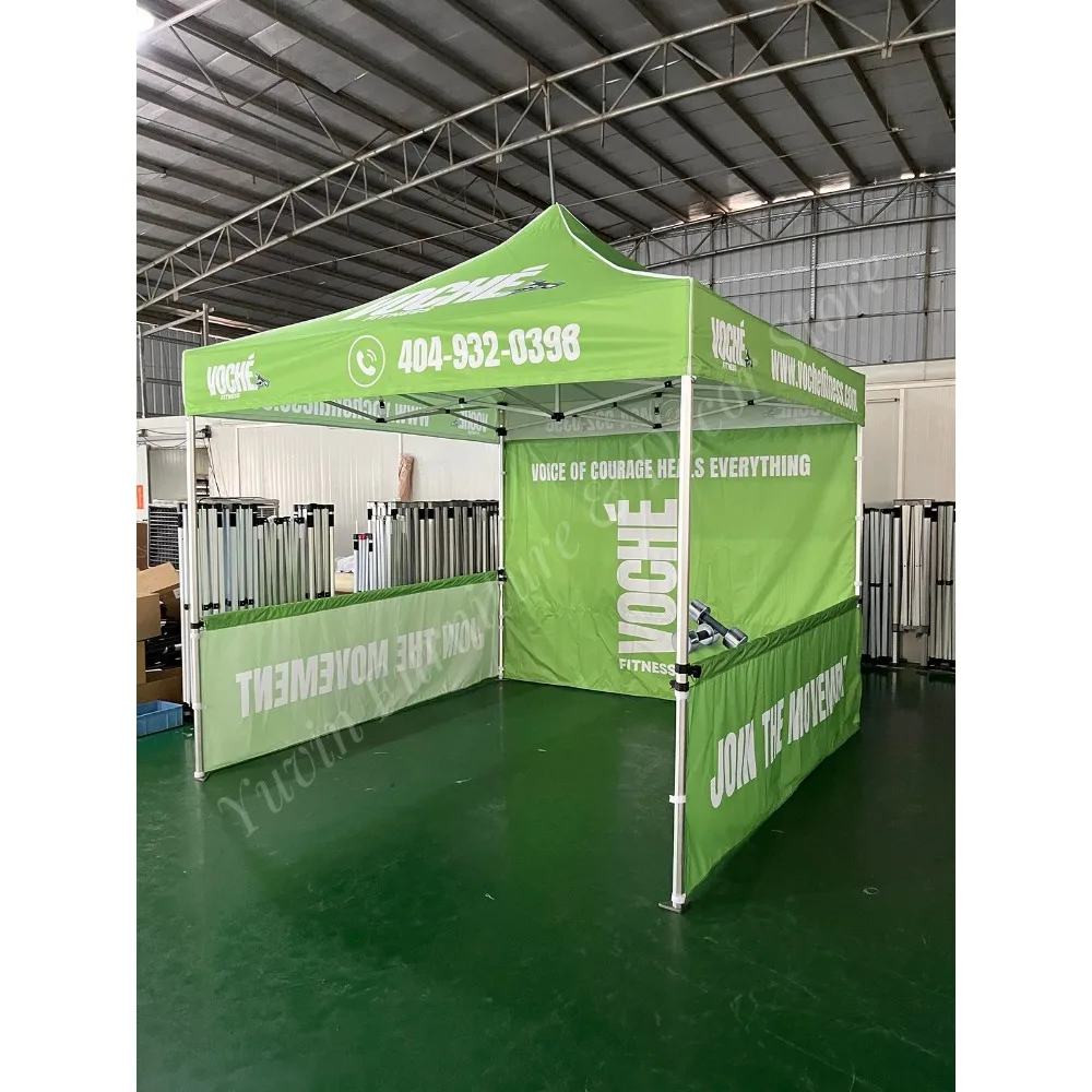 Trade Advertising Logo Outdoor Aluminum Waterproof 10X10FT Canopy Tent Exhibition Event Marquee Gazebos Pop Custom Printed Tents