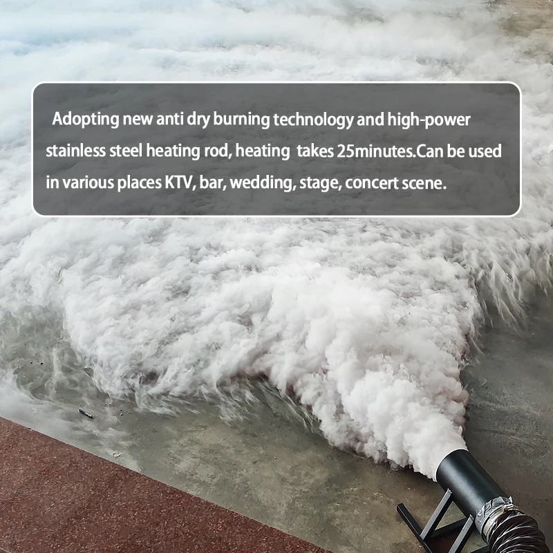 New Model DMX/Remote Control Low Lying Dry Ice Fog Machine for Wedding Stage Party Events Nimbus Dry Ice Machine 6000W