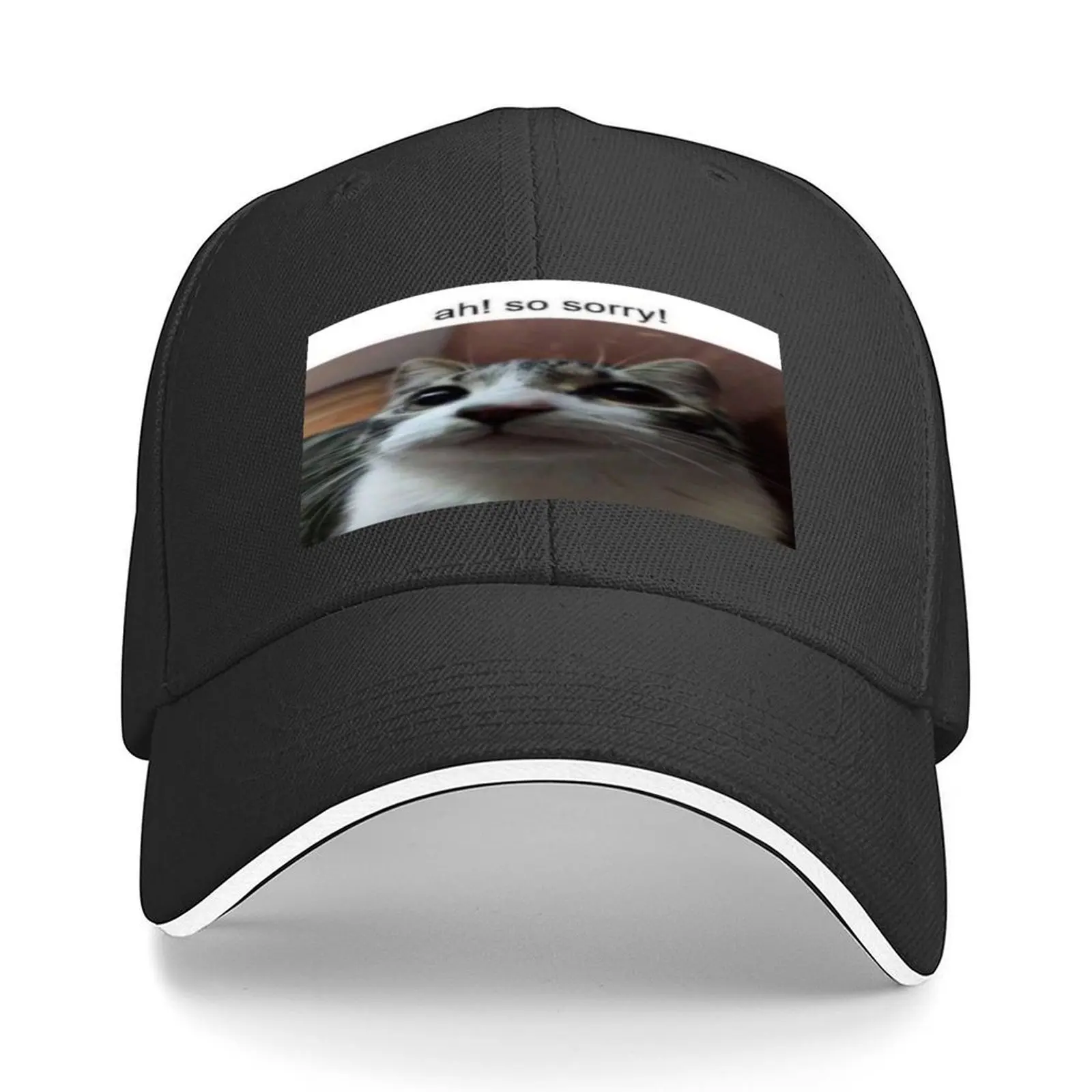 

ah! so sorry! ((cat)) Baseball Cap Brand Man cap Luxury Man Hat Visor Cosplay Golf Women Men's