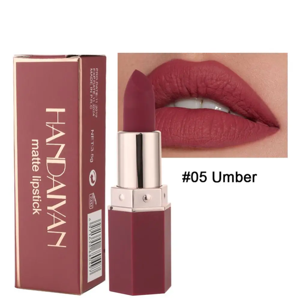 Colour Matte Lipstick Waterproof Long Lasting Non-stick Cup Lip Stick Not Fading Sexy Red Pink Velvet Lipsticks Makeup Cosmetics