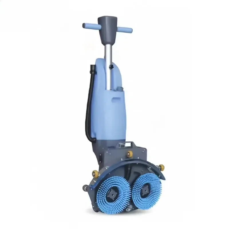 Small Micro Electric Auto Floor Scrubber Mop Cleaning Machine Plastic Tile Epoxy Floor Battery Operated