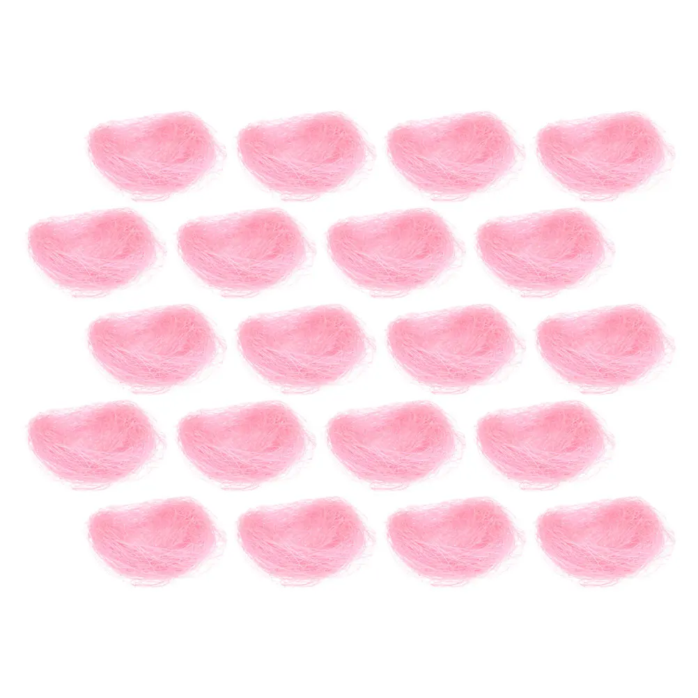 

Artificial Bird Nests Pink Birdhouse Plate for Party Wedding Easter Decor Home Office Gardening Photography Prop Pet Supplies