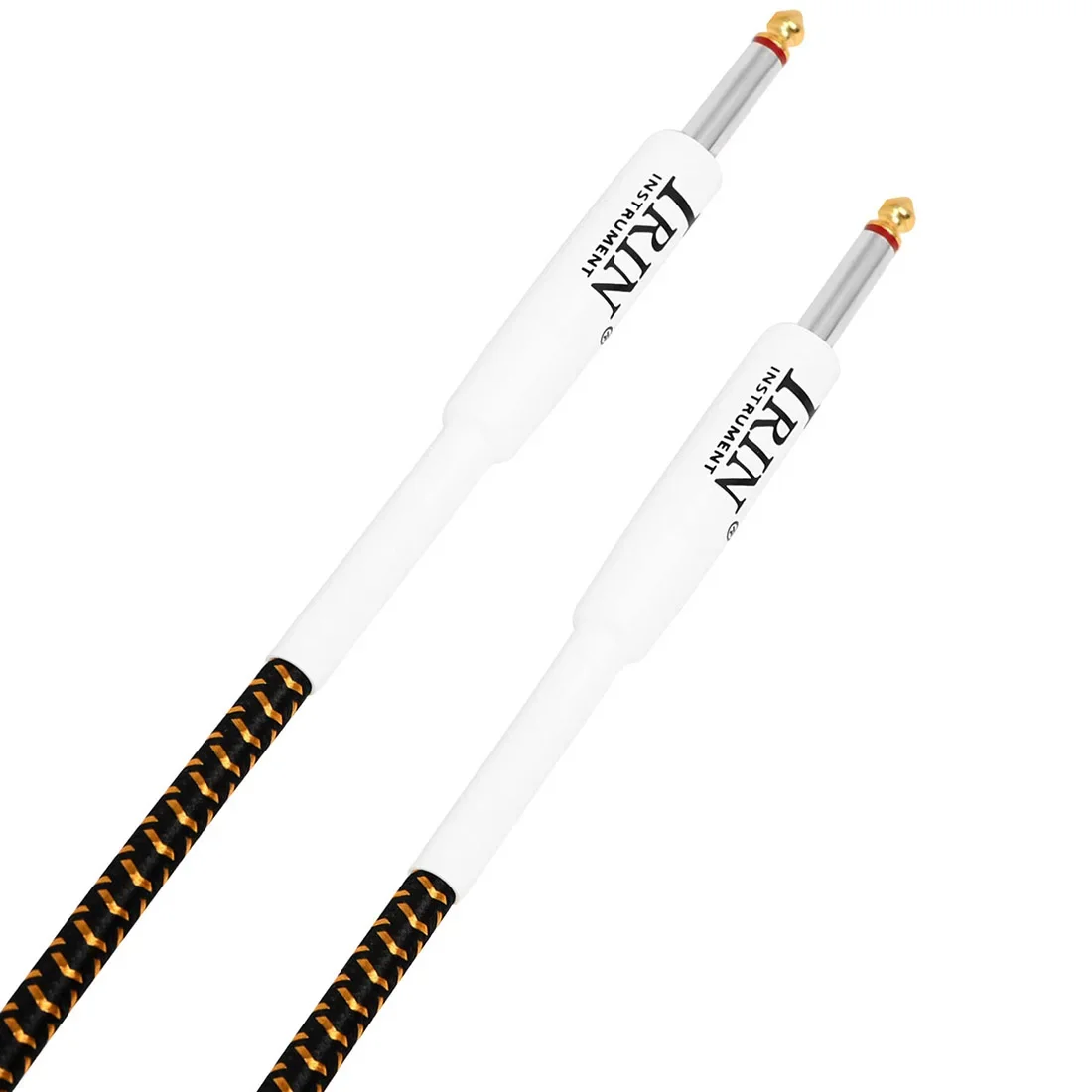 GT-91 Guitar Connection Cable 10m PVC Plastic+Metal Noise Reduction Braided Wiring Double Straight Head Connection Cables