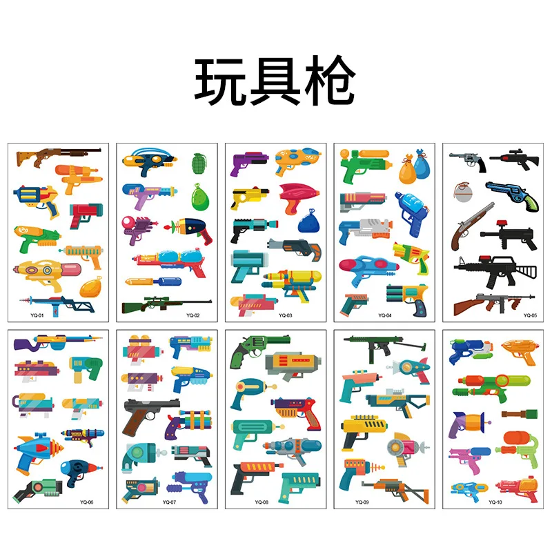 10 stücke kinder Tattoo Aufkleber Kinder Spielzeug Kreative Meerjungfrau Cartoon Nette Temporäre Aufkleber Gesicht Wasserdichte Tattoo Aufkleber-2