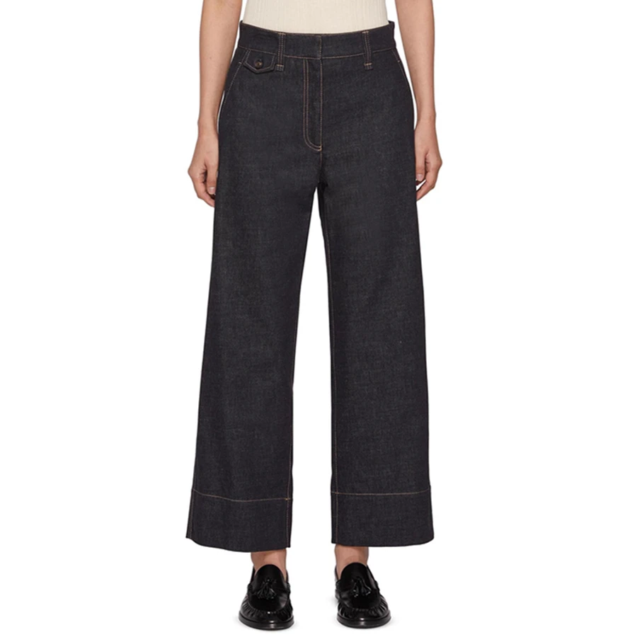 

Maxdutti Minimalist Women's Original Denim Wide Leg Pants Top Quality Boyfriend Jeans Women's Jeans Woman Clothes Women's Pants