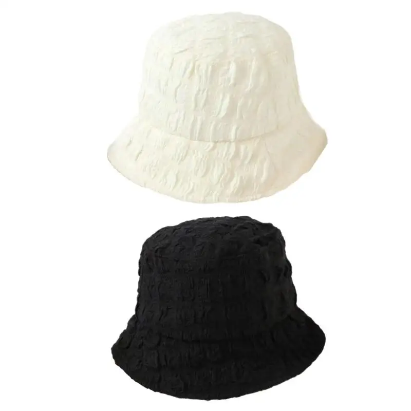 

A52E Portable Puff Bucket Hat Casual Wear Hat Fashion Fisherman Hat Gifts for Camping Climbing Lover Outdoor
