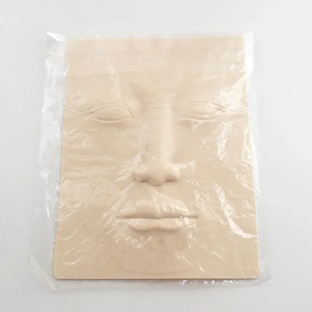 Tattoo Practice Skin Face 3D Silicone Permanent Makeup Microblading Eyebrow Lip Eyeline Cosmetic Beauty Women Face Tattoo Supply