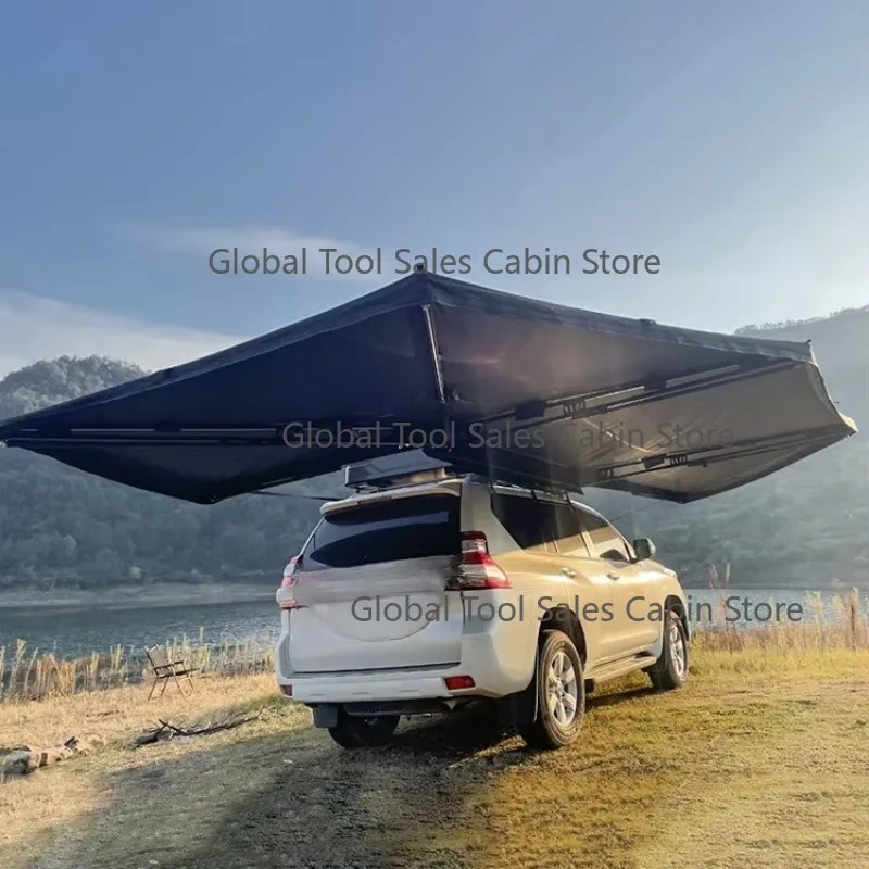 Outdoor Oxford Weather-Proof 270 Free Standing Retractable Awning