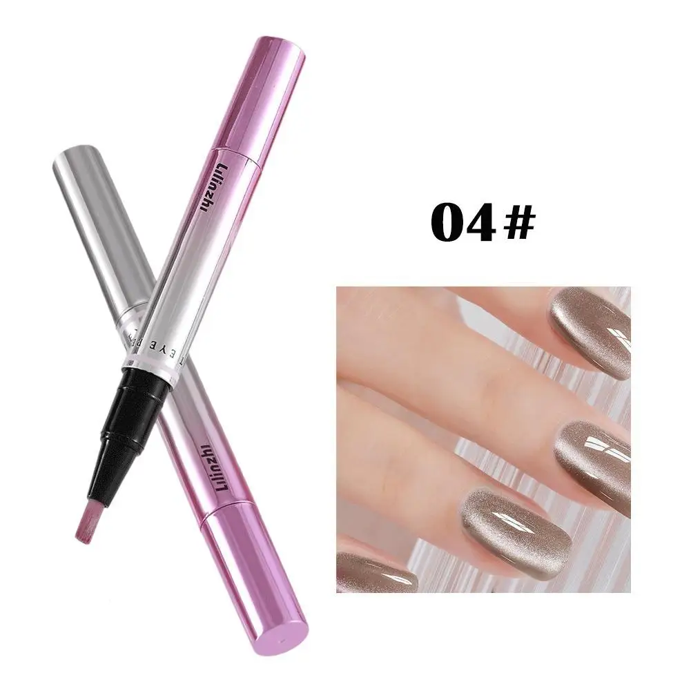 7-in-1 Cat-Eye-Nagelgel-Stift mit eingebautem Magnet und pflegendem Serum für die Fingerspitzenpflege, langanhaltend glänzendes Nagelkunst-Maniküre-Werkzeug – Detail 4