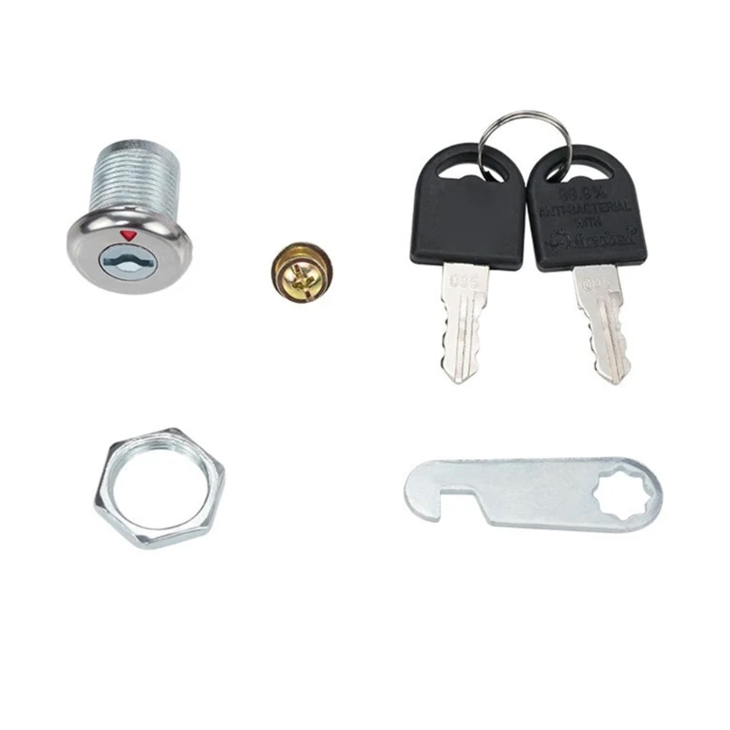 2set Heavy Duty Cabinet Cams Lock Security Cabinet Lock with Key Furniture Cupboard Replacement Lock Easy to DropShipping