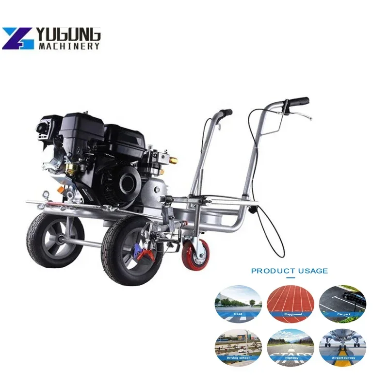 

YG China Gasoline Type Road Marking Paint Machines Airless Cold Paint Spraying Road Marking Equipment for United Arab Emirates