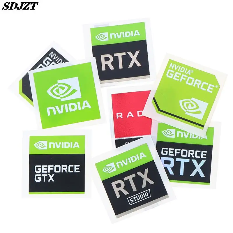 5 قطعة NVIDIA GTX GEFORCE الكمبيوتر المحمول سطح المكتب تسمية ملصق الزخرفية #6