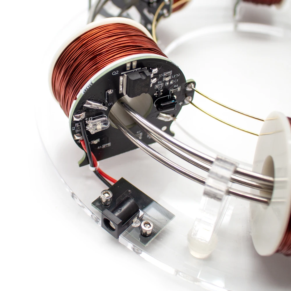 Imagem -06 - Ciclotron Eletromagnético Eletromagnético Acelerador Circular Faça Você Mesmo Six Coils Equipamento Experimental Científico Modelo de Auxílio de Ensino de Física
