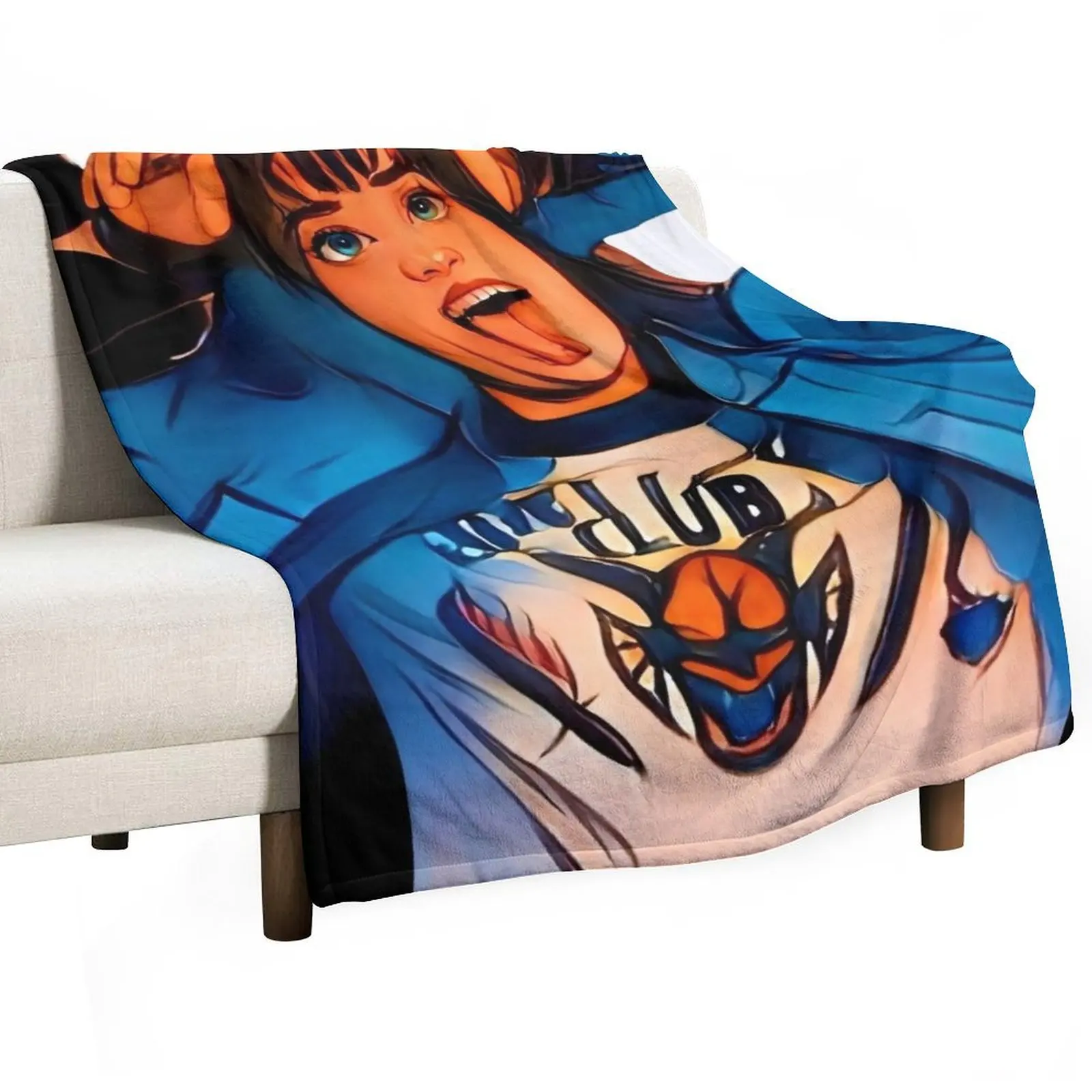 

Eddie Munson Throw Blanket Lightweight Warm Blanket for Travel Camping