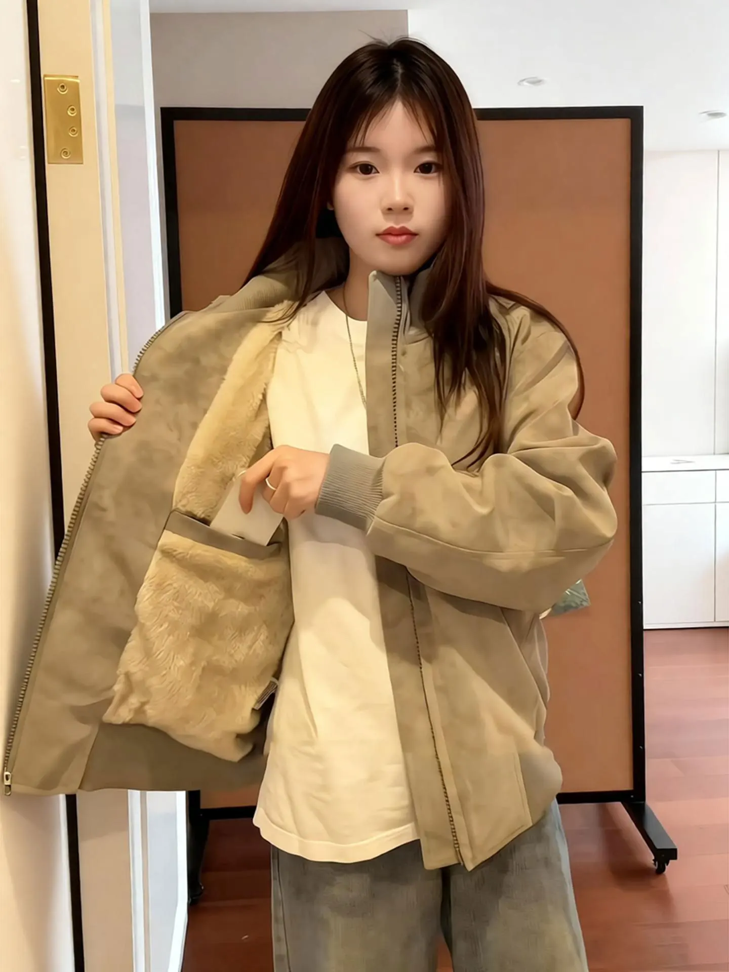 

American Dyed Flight Jaet Cotton Coat Men Women Winter Fce Warm PU Leather ort Stand Collar Baseball Sle Clothing