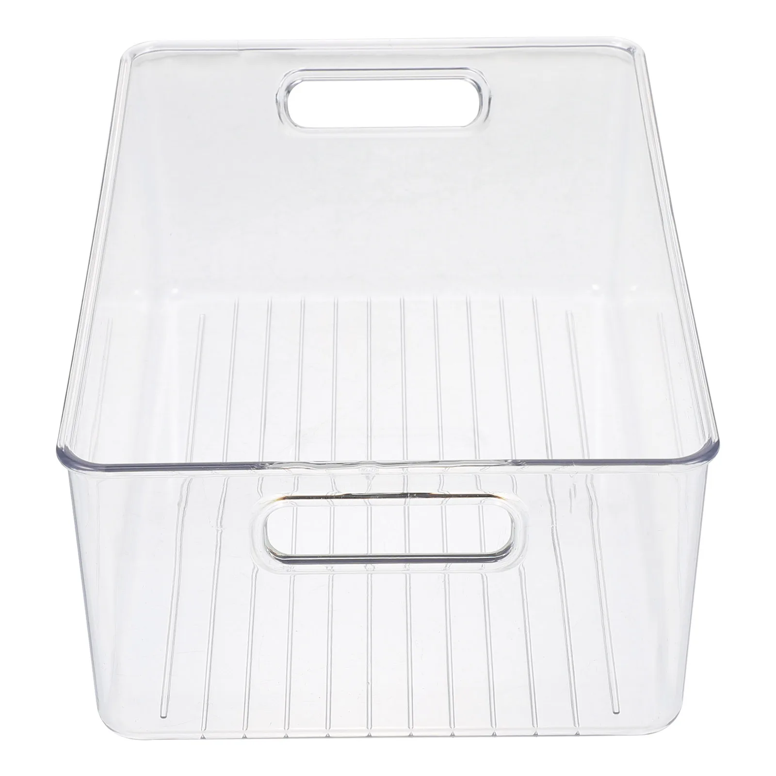 

Transparent Plastic Storage Basket Pet Material Durable Organizing Box For Home Bedroom Desktop Use Storage Box