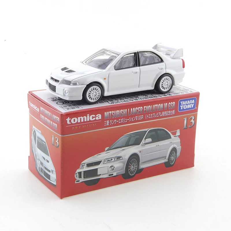 Takara Tomy Tomica Premium 13 Mitsubishi Lancer Evolution VI GSR 1/61 Metal Cast Car Model Vehicle Toys Boy Collectable