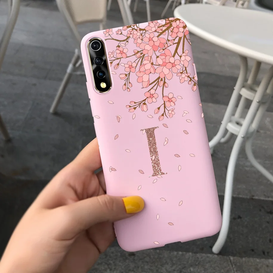 For vivo S1 Case 1907 V1913A Phone Cover Cute Letters Crown Shockproof Bumper For Vivo V17 Neo Funda For Vivo Z5 IQ00 855 Bumper