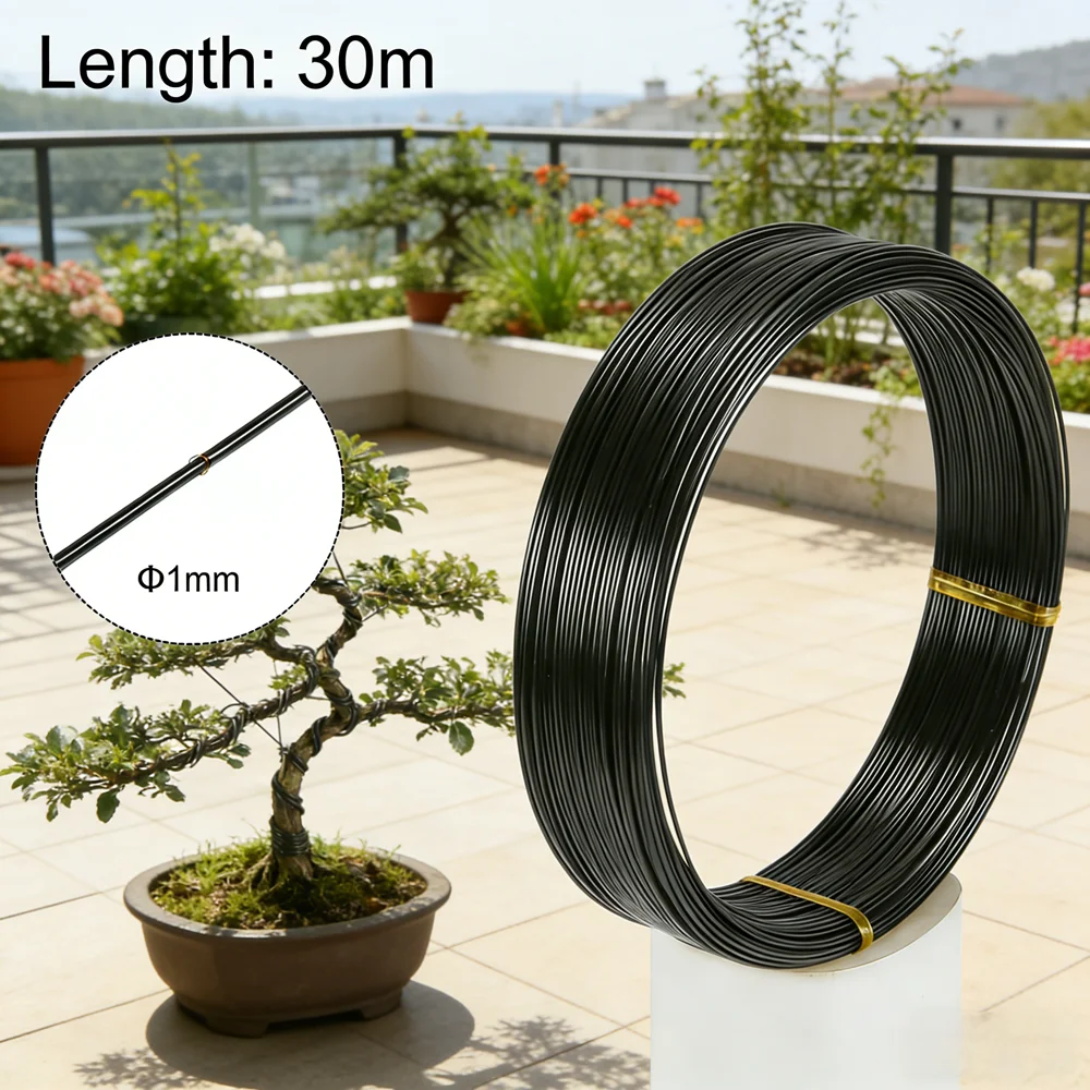 Aluminum Craft Wire for Bonsai 1mm/2mm/3mm 10m/30m, Flexible Tree Branch Training & DIY Floral Ornament Wire