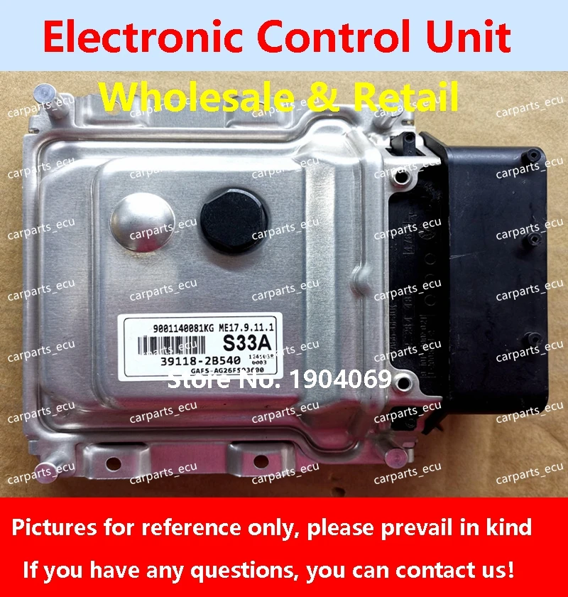

ECU ME17.9.11.1 39118-2B540 S33R Engine computer board For Hyundai kia rio cerato car 39128-2BAA6 G525 39101-04350 B228