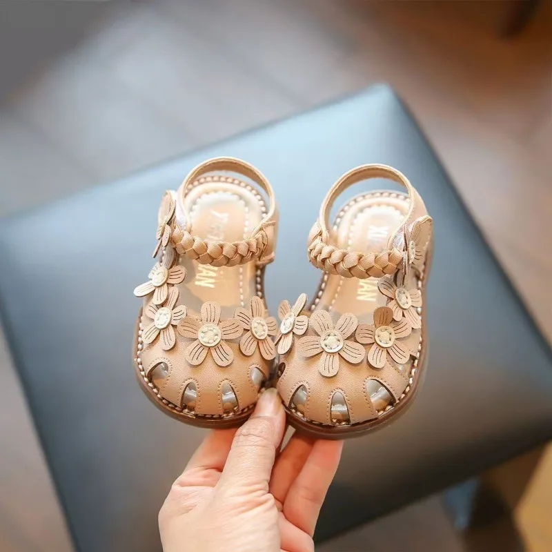 2026 New Cute Sweet Summer Baby Girl Princess Sandals for Toddler Walking