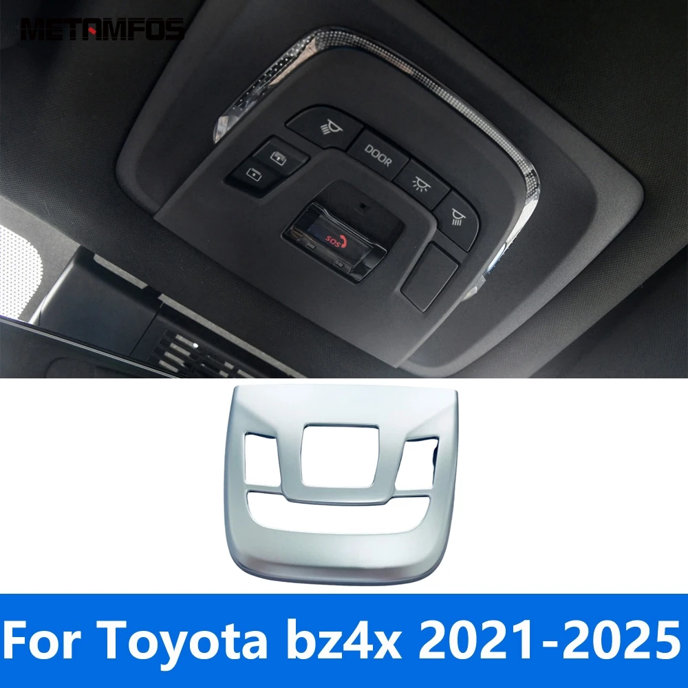 Для Toyota bz4x 2021-2023 2024 2025 светильник для чтения из углеродного волокна, накладка на крышу автомобиля, рамка лампы, аксессуары для интерьера, Стайлинг автомобиля Для Toyota bz4x 2021-2023 2024 2025 светильник для чтения из углеродного волокна, накладка на крышу автомобиля, рамка лампы, аксессуары для интерьера, Стайлинг автомобиля