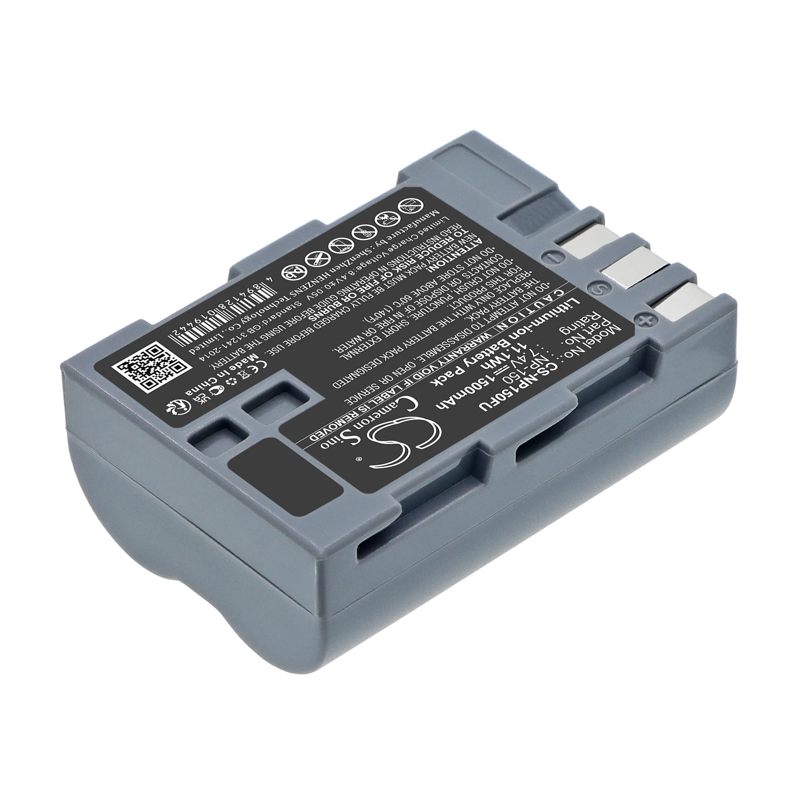 Battery for Fujifilm BC-150,FinePix S5 pro,IS Pro PN:BC-150,NP-150 (1500mAh) 7.4V