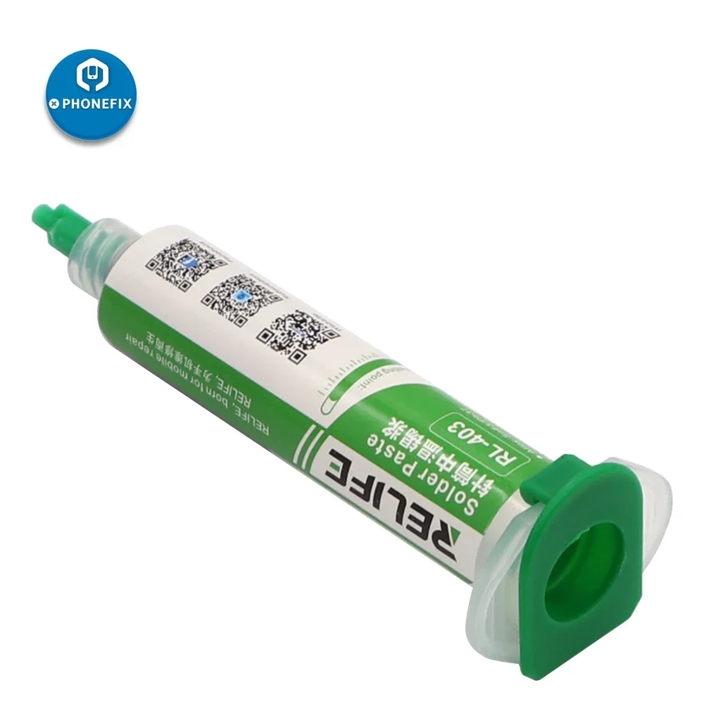 بغا لحام لصق RL-403 1 قطعة حقنة الجريان 10CC 183 درجة Sn63 غير نظيفة لحام لصق ل PCB PGA بغا مصلحة الارصاد الجوية لحام إصلاح