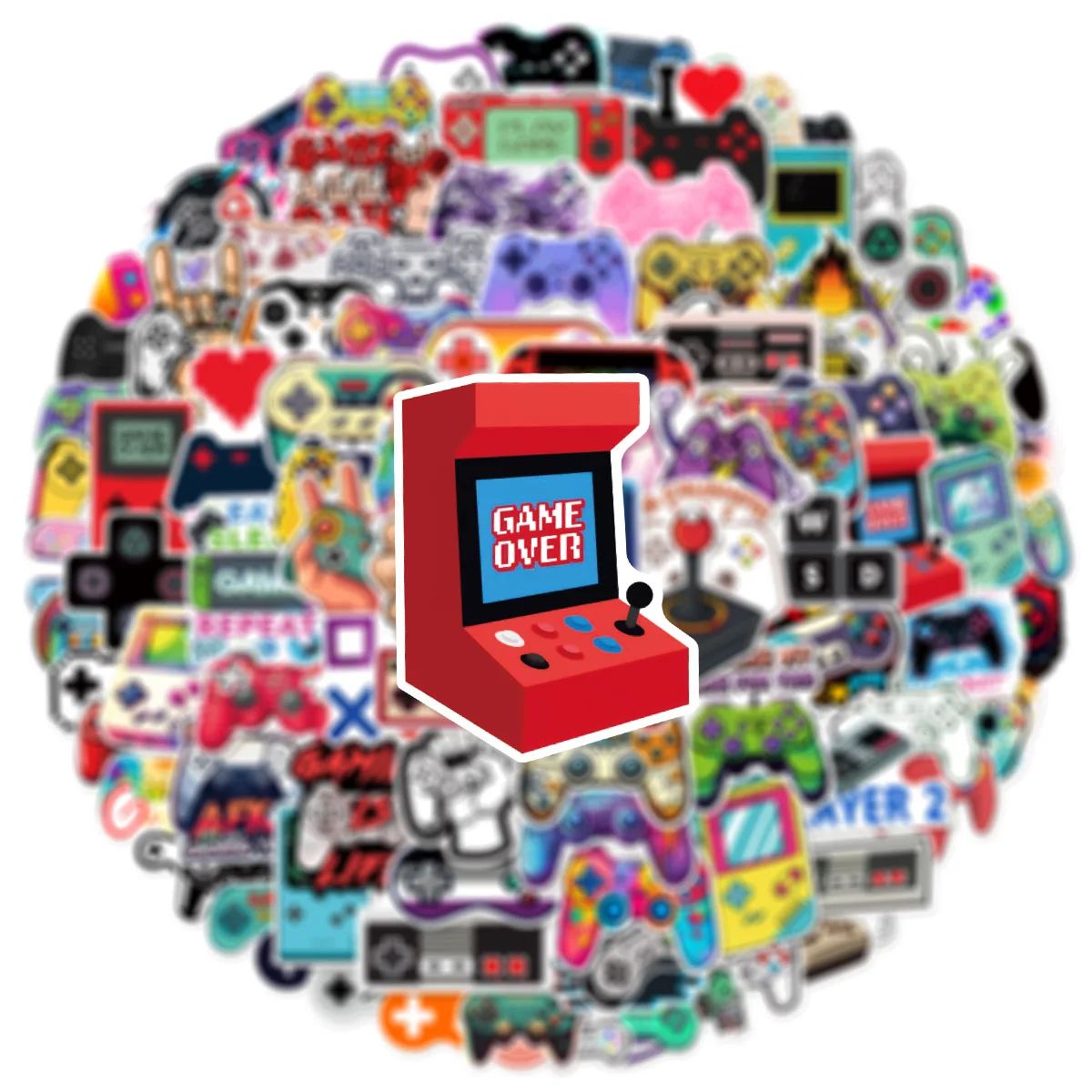 10/30/50/100PCS Game Controller Game Console Stickers DIY Diary Laptop Luggage Skateboard Graffiti Decals Fun