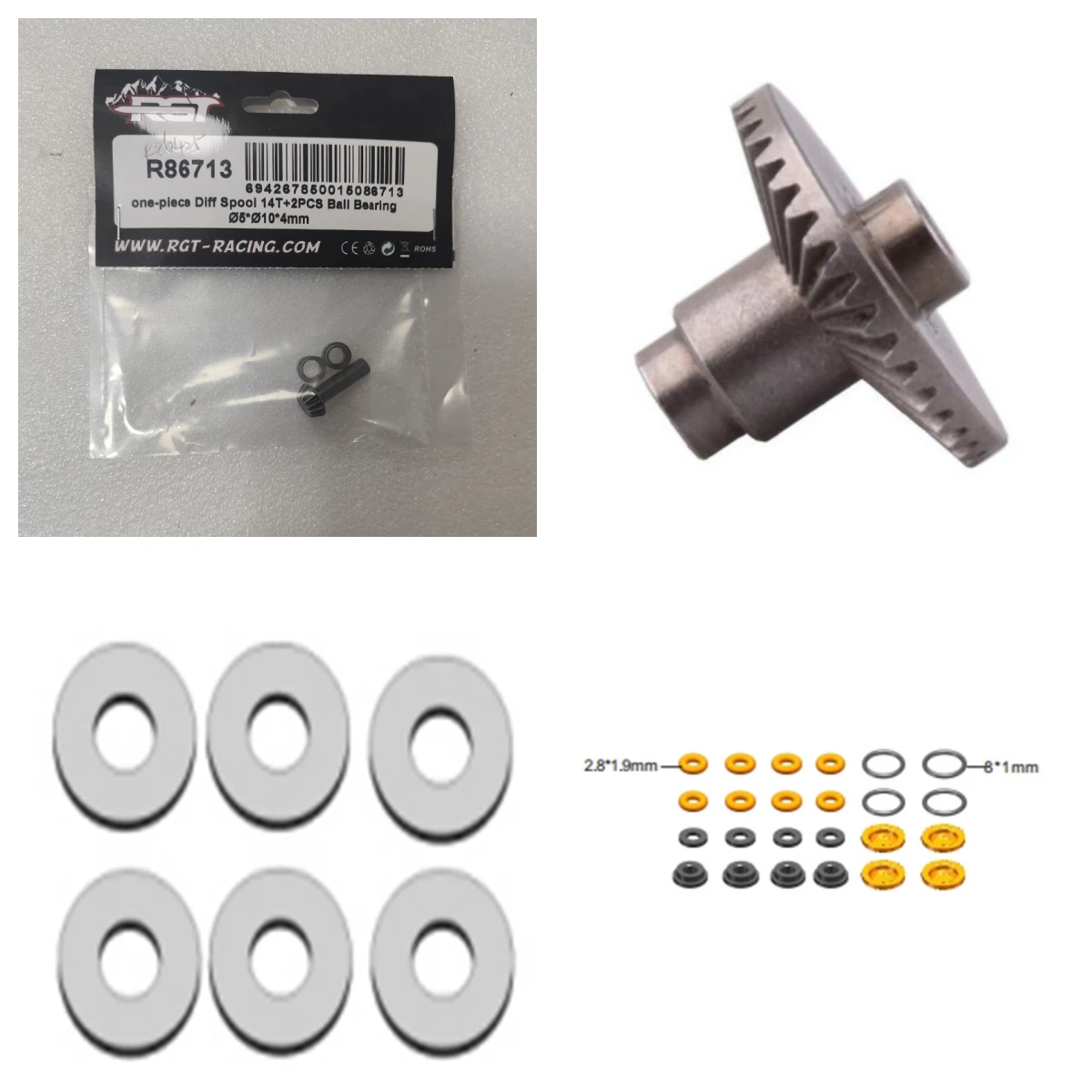 RGT スペアパーツ R86713 R86239 R86537 R86708 EX86190/150/170/130 レスキュアー 1/10 リアルクローラー 4WD リアルオフロードモデルカー用