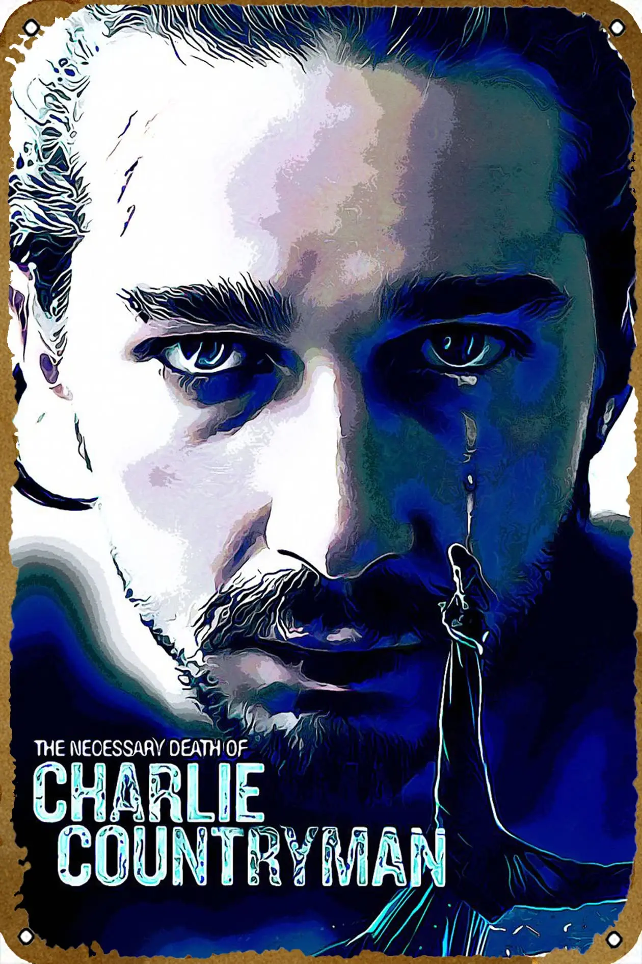 Charlie Countryman Movie Tin Sign Vintage Metal Sign for Men Women Plaque Wall Decor for Bar Pub Home Cafe 8x12 Inch