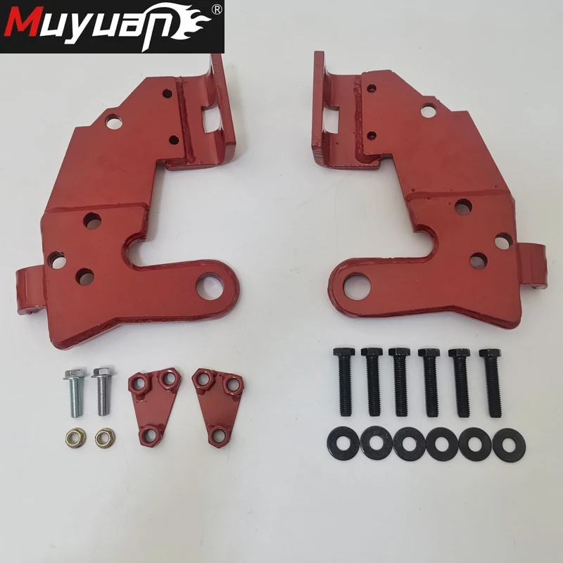 

Metal Material Red Black JL Front Reinforcement Trailer Reinforced Drag Hook Accessories 1 Set for Jeep Wrangler JK JL 2007-2024